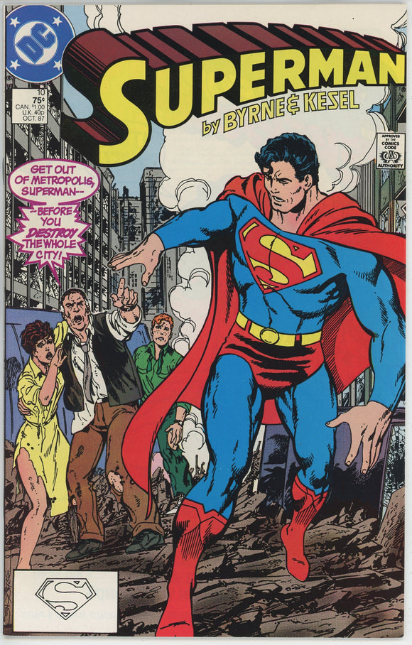 Superman #10 (1987) - 8.0 VF *Super Menace of Metropolis*