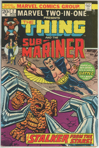 Marvel Two In One #2 (1974) - 5.5 FN- *Thing/Sub-Mariner*