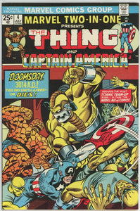 Marvel Two In One #4 (1974) - 2.0 GD *Thing/Captain America*