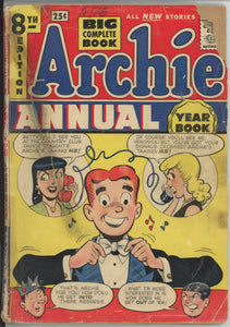 Archie Annual #8 (1950) - 1.0 FR *Poor Little Rich Whirl*