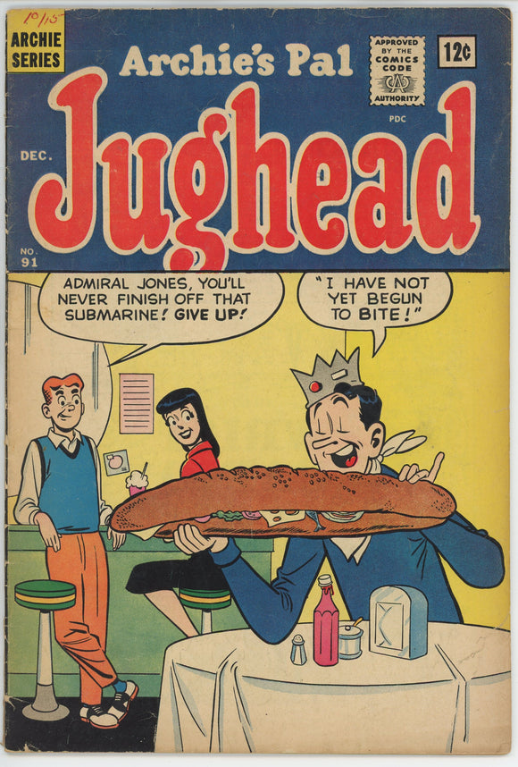 Jughead #91 (1949) - 3.0 GD/VG *The Bad Penny*