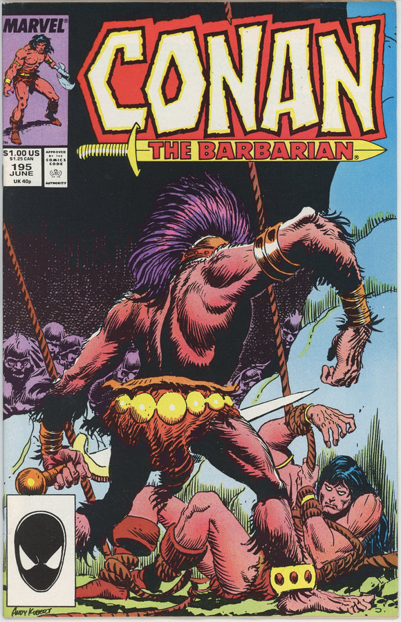 Conan the Barbarian #195 (1970) - 7.0 FN/VF *Blood of Ages*