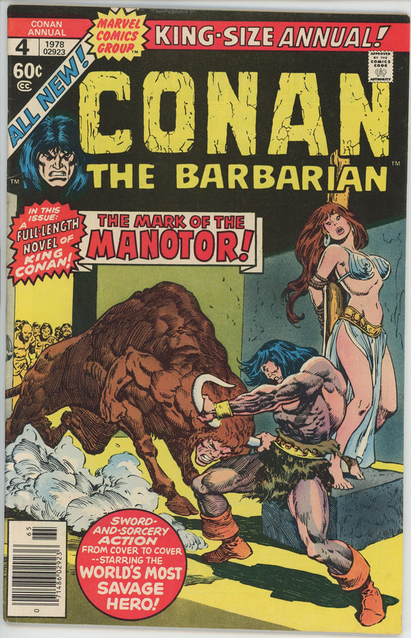 Conan the Barbarian Annual #4 (1970) - 6.0 FN *The Return of the Conqueror*