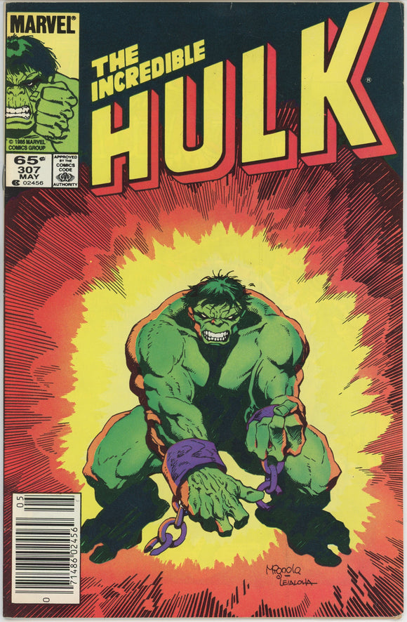 Incredible Hulk #307 (1962) - 5.5 FN- *Crossroads/Mignola*