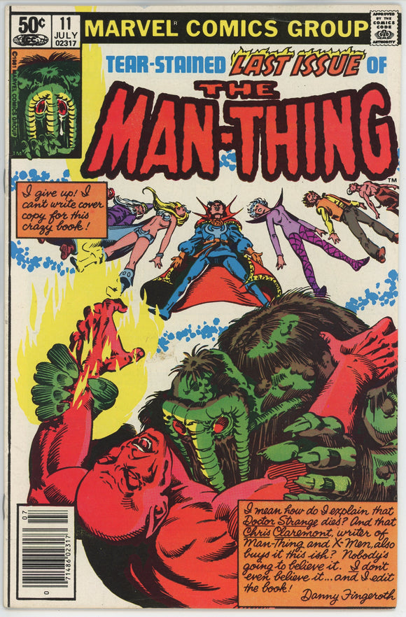 Man-Thing #11 (1979) - 8.0 VF *Last Issue/Doctor Strange*