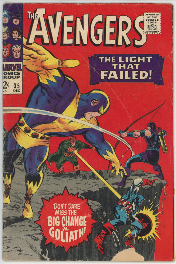 Avengers #35 (1963) - 2.0 GD *The Light That Failed*