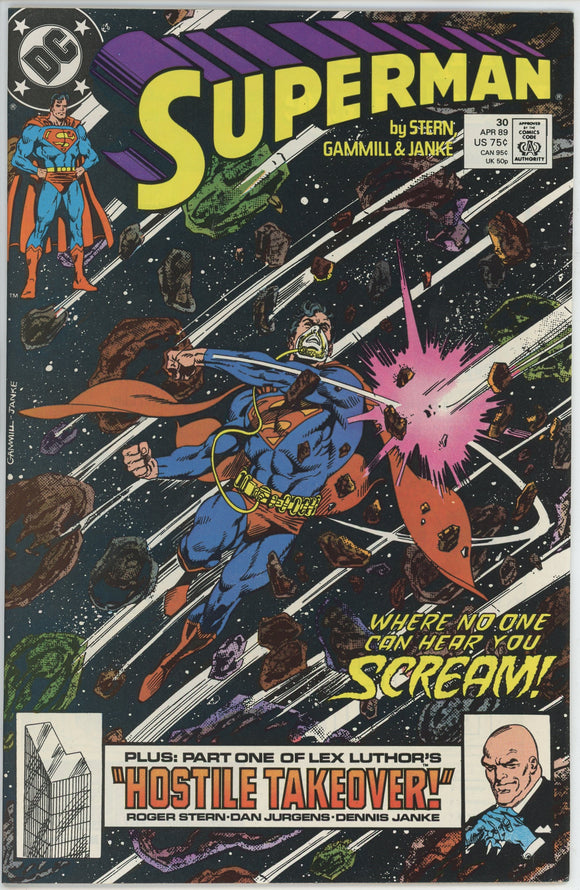 Superman #30 (1987) - 9.2 NM- *Superman in Exile*