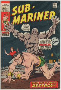 Sub-Mariner #41 (1968) - 4.0 VG *Whom the Sky Would Destroy*