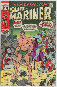 Sub-Mariner #33 (1968) - 5.0 VG/FN *1st Bronze Age Appearance Namora*