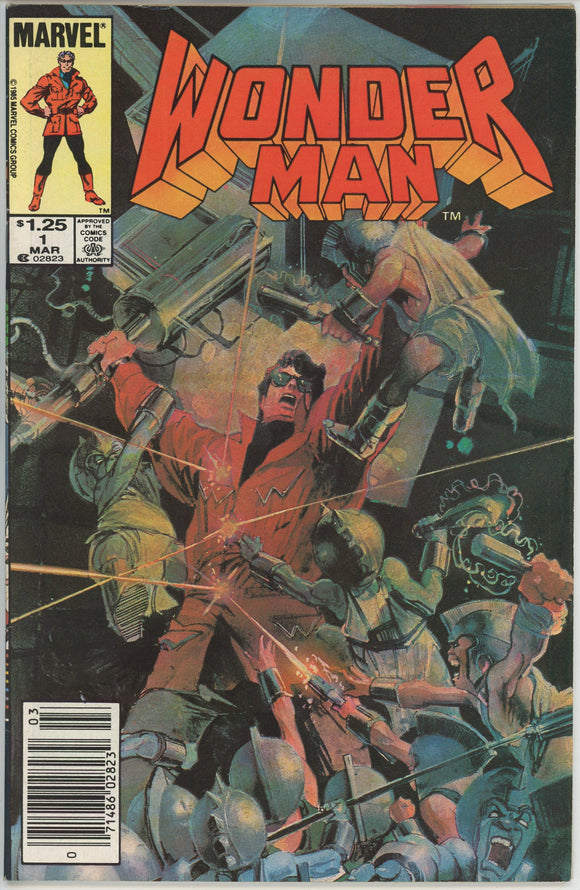 Wonder Man #1 (1982) - 8.0 VF *Sienkiewicz Cover* Newsstand