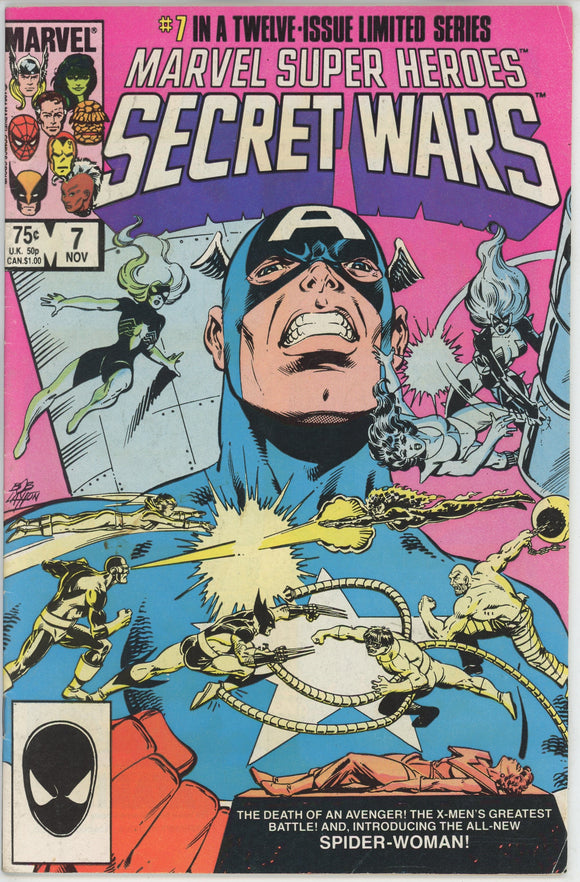 Marvel Super Heroes Secret Wars #7 (1984) - 5.0 VG/FN *1st Julia Carpenter*