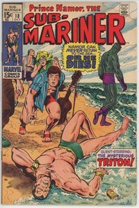 Sub-Mariner #18 (1968) - 4.5 VG+ *Side-by-Side with Triton*