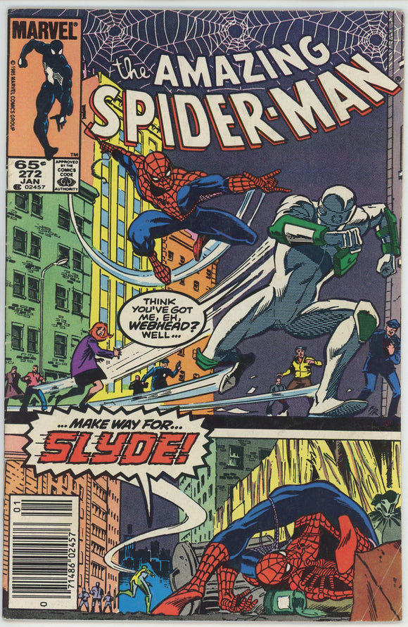 Amazing Spider Man #272 (1963) - 5.0 VG/FN *1st Appearance Slyde*