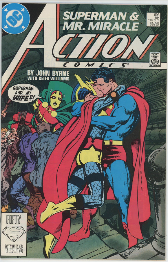 Action Comics #593 (1938) - 9.2 NM- *The Suicide Snare/Big Barda*