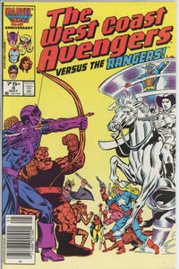 West Coast Avengers #8 (1985) - 9.2 NM- *Firebird & the Rangers* Newsstand