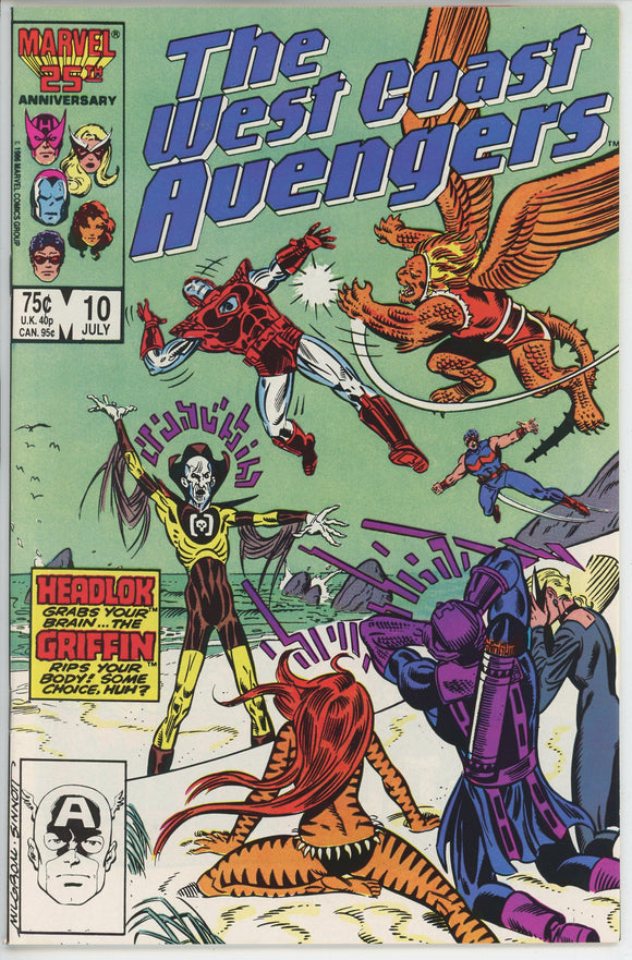 West Coast Avengers #10 (1985) - 9.2 NM- *