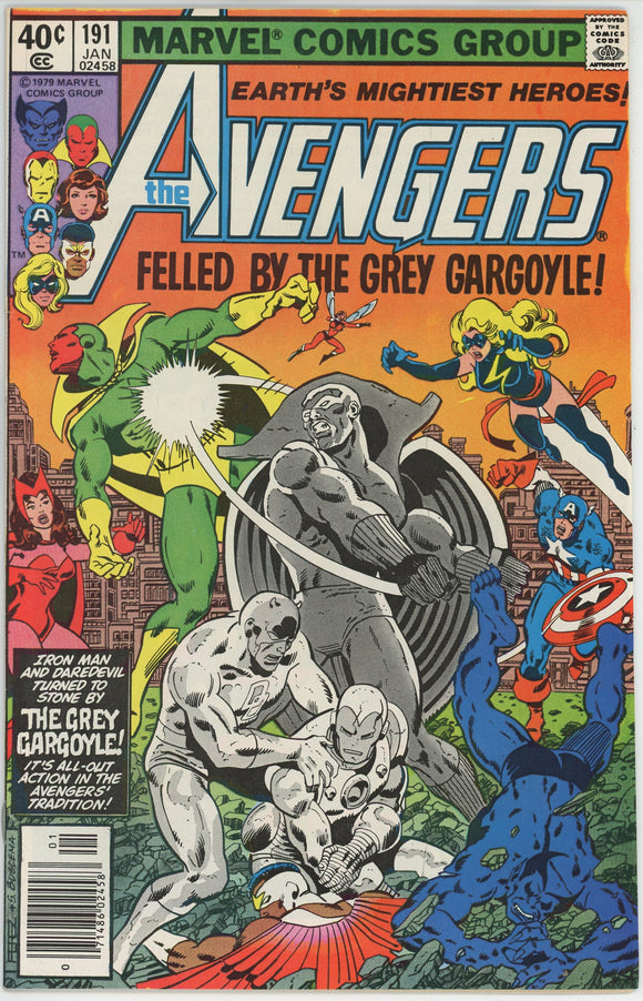 Avengers #191 (1963) - 9.4 NM *Grey Gargoyle/Daredevil* Newsstand