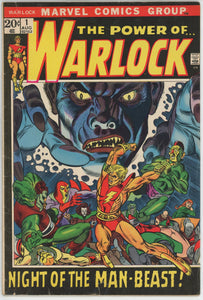 Warlock #1 (1972) - 4.5 VG+ *Great Gil Kane Cover/Day of the Prophet*