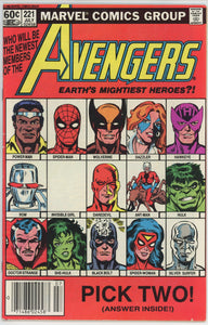 Avengers #221 (1963) - 7.0 FN/VF *Classic Lineup Cover* Newsstand