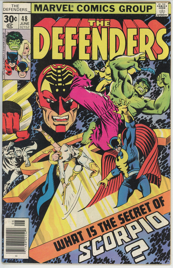 Defenders #48 (1972) - 7.5 VF- *Sinister Savior*