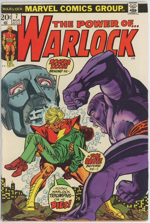 Warlock #7 (1972) - 5.5 FN- *Doom: At the Earth's Core*