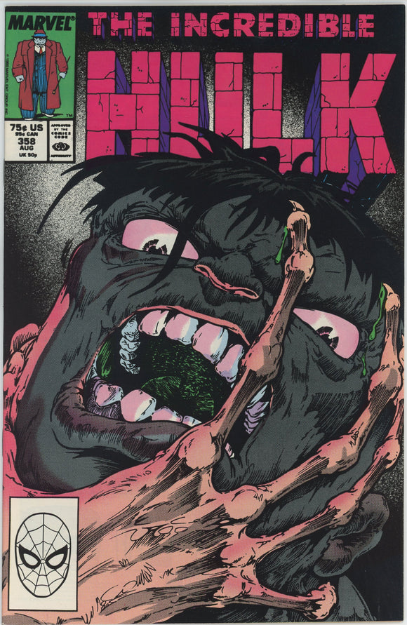 Incredible Hulk #358 (1962) - 9.2 NM- *Cool Jeff Purves Cover*