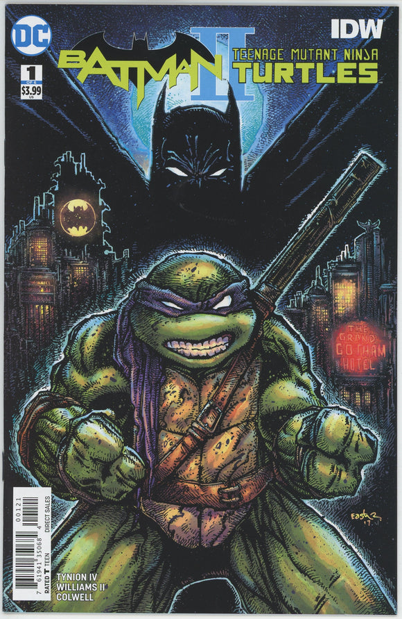 Batman Teenage Mutant Ninja Turtles II #1 (2017) - 9.2 NM- *Kevin Eastman Cover*