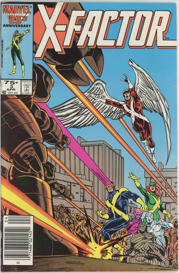 X-Factor #3 (1986) - 8.0 VF *Regression Obsession* Newsstand