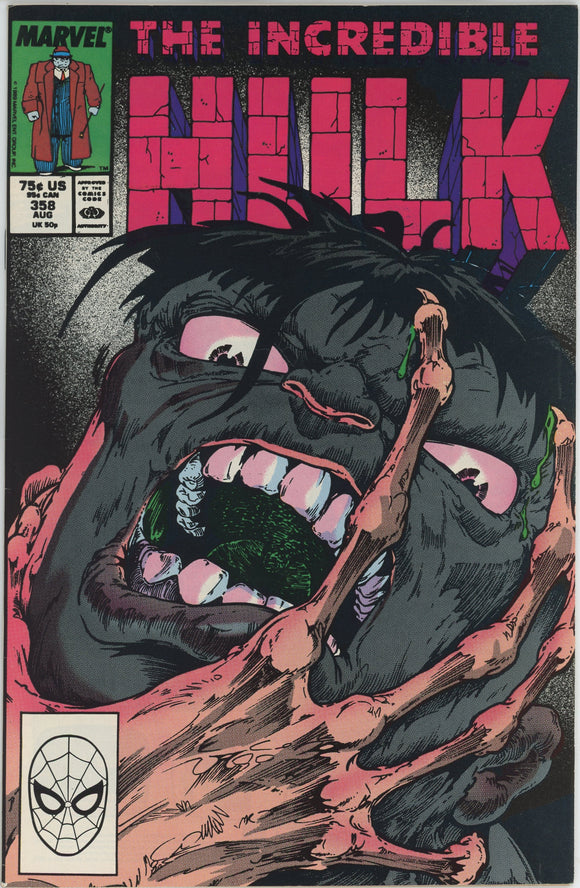 Incredible Hulk #358 (1962) - 8.0 VF *Cool Jeff Purves Cover*