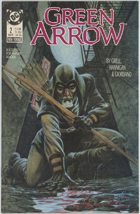 Green Arrow #2 (1987) - 7.5 VF- *Hunter's Moon*