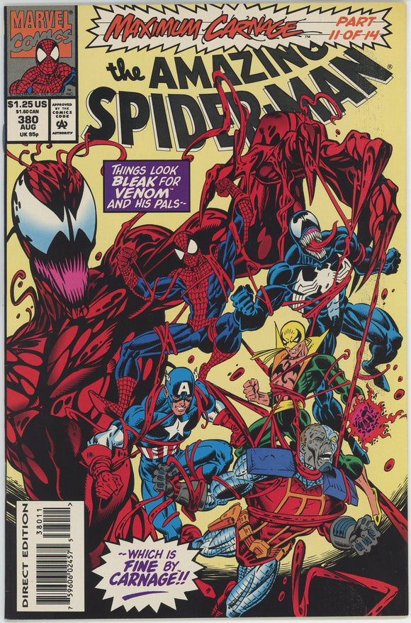 Amazing Spider Man #380 (1963) - 9.0 VF/NM *Maximum Carnage*