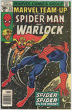 Marvel Team Up #55 (1972) - 4.0 VG *Spider Man/Warlock* 1st Gardener & Time Gem