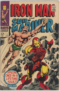 Iron Man & Sub-Mariner #1 (1968) - 4.5 VG+ *Gene Colan One Shot*