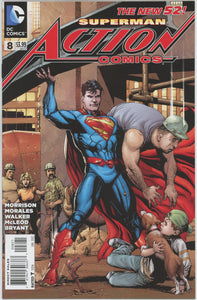 Action Comics #8 (2011) - 8.5 VF+ *Gray Frank Variant Cover* New 52