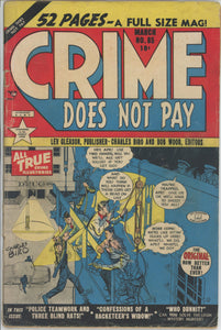 Crime Does Not Pay #85 (1942) - 3.0 GD/VG *Confession of a Racketeer's Widow*