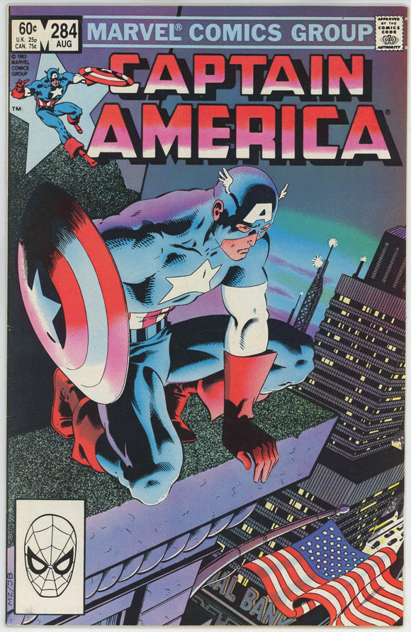 Captain America #284 (1968) - 8.0 VF *Cool Mike Zeck Cover*