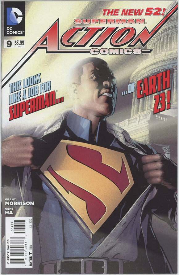 Action Comics #9 (2011) - 9.4 NM *1st Appearance Calvin Ellis* New 52