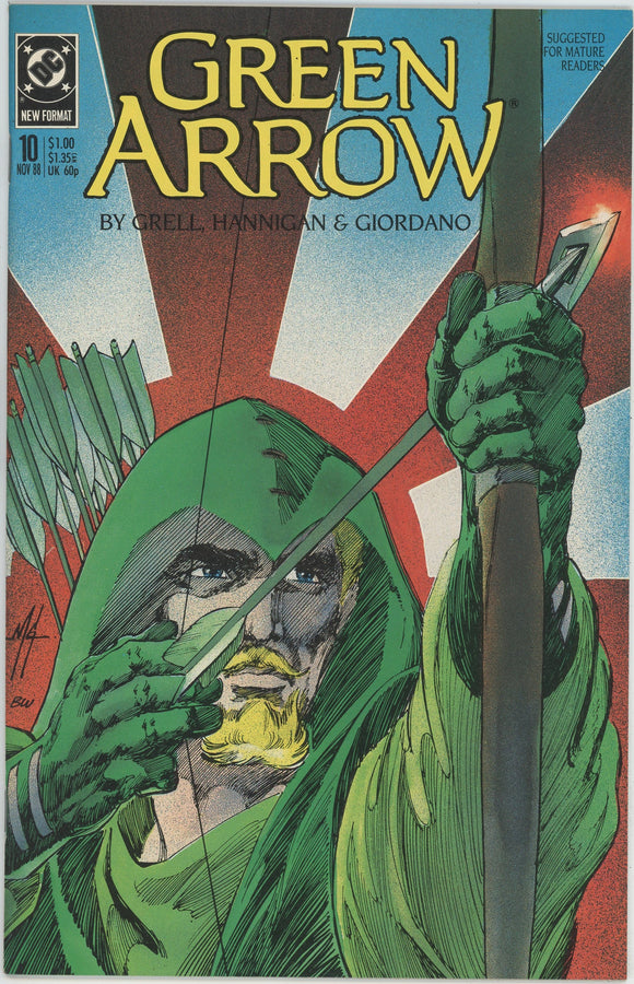 Green Arrow #10 (1987) - 9.2 NM- *Here There Be Dragons*