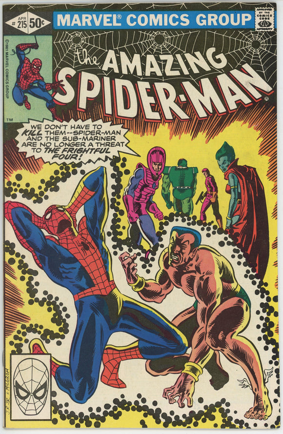 Amazing Spider Man #215 (1963) - 7.0 FN/VF *Sub Mariner/Wizard*