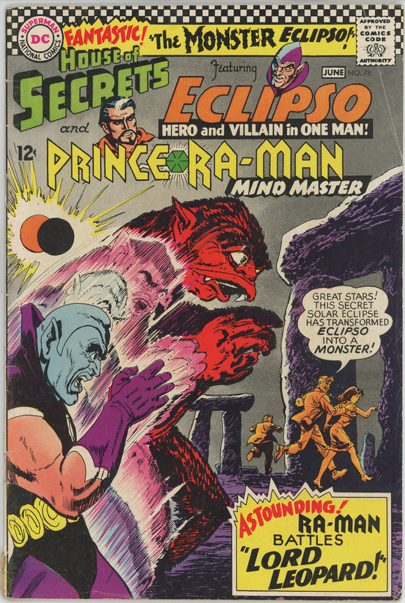 House of Secrets #78 (1956) - 4.0 VG *Monster Eclipso*