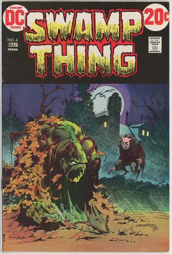 Swamp Thing #4 (1972) - 8.0 VF *Awesome Wrightson Cover*