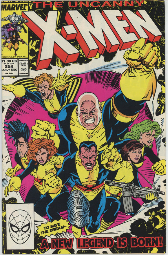 Uncanny X-Men #254 (1963) - 7.5 VF- *1st Appearance Muir Island X-Men*