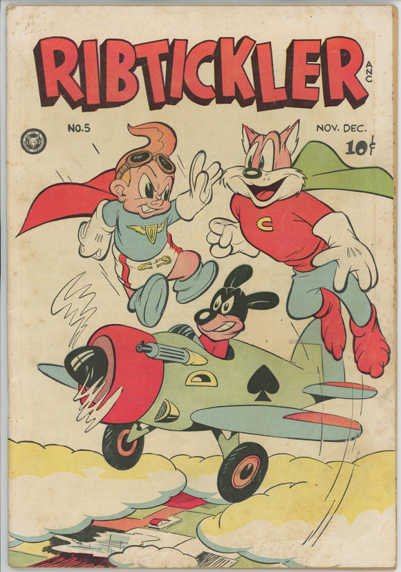 Ribtickler #5 (1946) - 4.0 VG *Cosmo Cat & Tommy Tot*