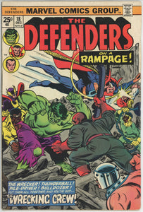 Defenders #18 (1972) - 6.0 FN *1st Appearance Wrecking Crew*