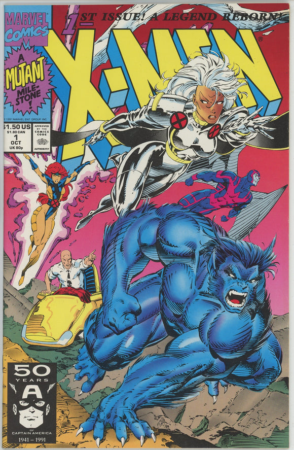 X-Men #1A (1991) - 9.4 NM *Jim Lee Storm/Beast Cover*