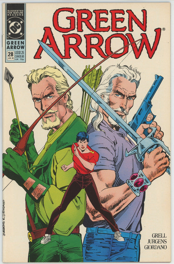 Green Arrow #28 (1987) - 9.0 VF/NM *Warlord Returns*