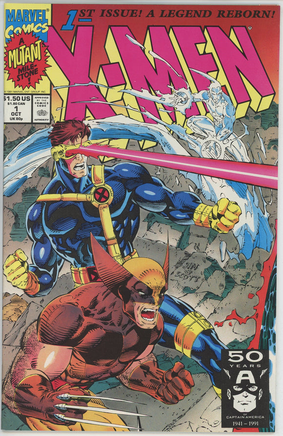 X-Men #1C (1991) - 9.2 NM- *Cyclops/Wolverine/Iceman Cover*