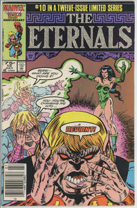 Eternals #10 (1985) - 7.0 FN/VF *A Mind is a Terrible Thing to Waste* Newsstand