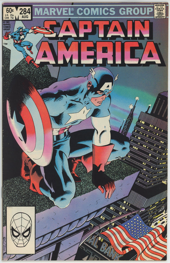 Captain America #284 (1968) - 7.0 FN/VF *Cool Mike Zeck Cover*