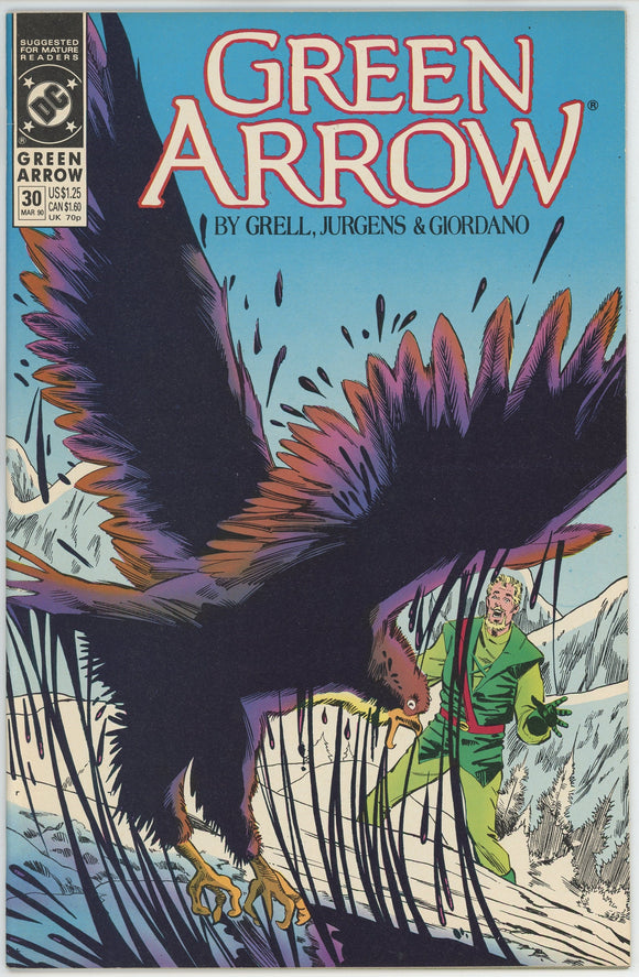 Green Arrow #30 (1987) - 9.2 NM- *Coyote Tears*